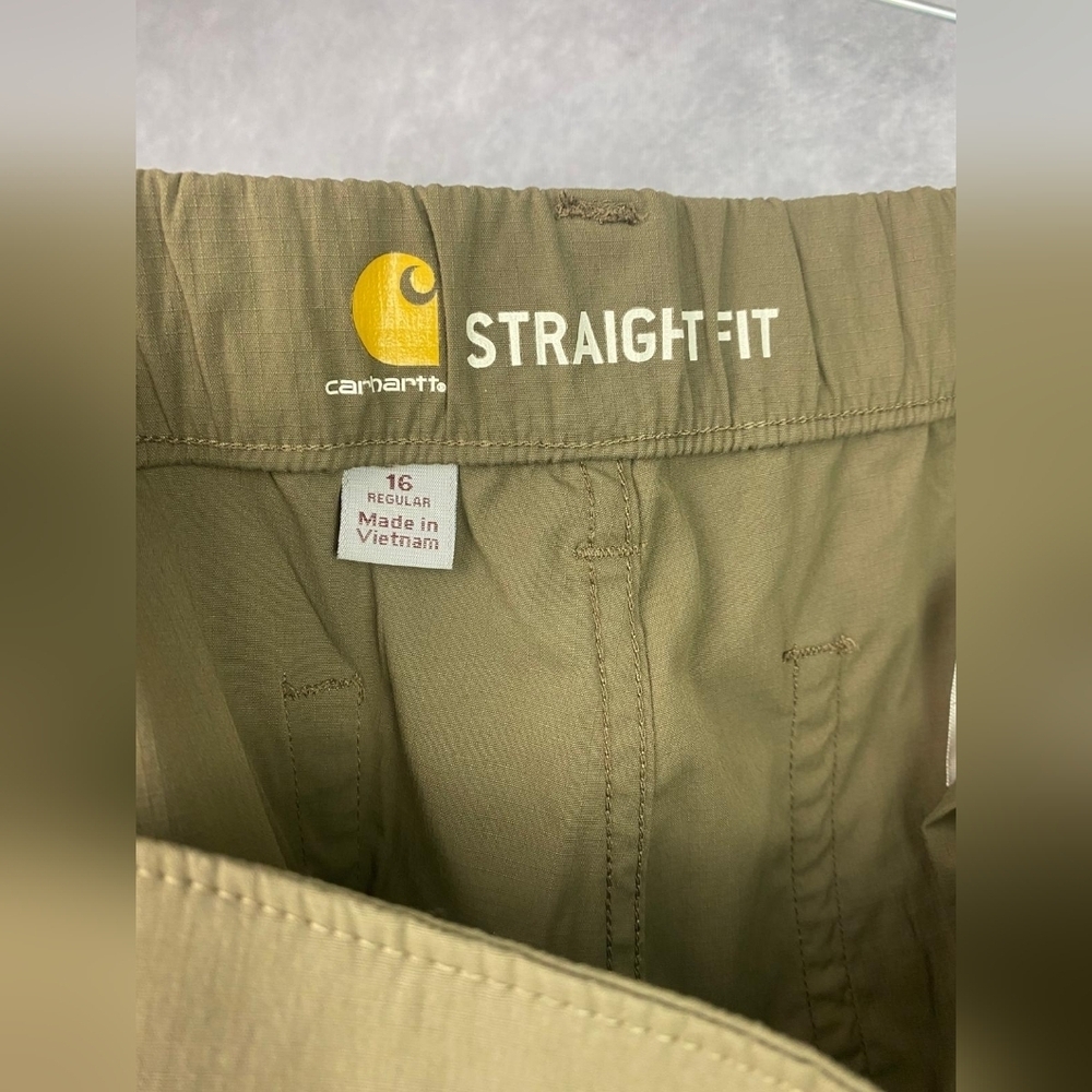 Carhartt Cargo Pants Womens Plus Size 16 Cropped Bermuda Straight fit - Picture 11 of 11